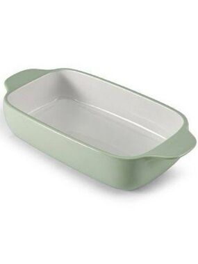KitchenAid Stoneware Loaf Pan Pistachio Green 1.5 Quart Baking Dish Handles